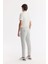 Erkek Taş Relaxed Fit Beli Lastikli Bağcıklı Fermuarlı Cepli Pileli Pantolon A51Y3252 3