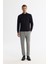 Erkek Siyah 2 Düğmeli Pamuklu Polo Yaka Sweatshirt B001080 4