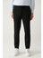 Erkek Siyah Relaxed Fit Yandan Cepli Bağcıklı Jogger Pantolon B003005 2