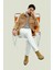 Erkek Ekru Berlin Slim Fit Rinse Yıkamalı Esnek Pantolon A41Y3504 1