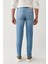 Erkek Mavi Eskitme Yıkamalı Esnek İnce Jean Pantolon A41Y3506 4