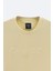 Erkek Sarı Soft Touch Bisiklet Yaka Baskılı T-Shirt A41Y1333 3
