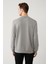 Erkek Gri Bisiklet Yaka Soft Touch Gofreli Sweatshirt A41y1235 4