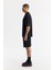 Erkek Siyah Bisiklet Yaka Oversize Göğsü Baskı Detaylı 2'İplik T-Shirt A51Y1095 3