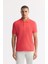 Erkek Kırmızı Regular Fit %100 Pamuk Hızlı Kuruyan Kıvrılmayan Polo Yaka T-Shirt B001032 1