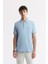 Erkek Açık Mavi Regular Fit %100 Pamuk Hızlı Kuruyan Kıvrılmayan Polo Yaka T-Shirt B001032 1