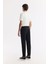 Erkek Siyah Slim Fit Beli Lastikli Bi Stretch Chino Pantolon B003033 3
