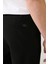Erkek Siyah Slim Fit Beli Lastikli Bi Stretch Chino Pantolon B003033 8