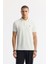 Erkek Ekru Düğmeli Polo Yaka Soft Touch Logo Detaylı T-Shirt A51Y1000 1
