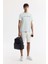 Erkek Mint Yeşil Bisiklet Yaka Reflektörlü Bi Stretch Interlok T-shirt A51y1037 7