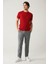 Erkek Gri Slim Fit Beli Lastikli 360 Derece Esnek Teknik Kumaş Pantolon A41y3077 1