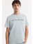 Erkek Gri Regular Fit Bisiklet Yaka Reflektörlü Bi Stretch İnterlok T-Shirt A51Y1037 3