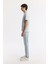 Erkek Gri Regular Fit Bisiklet Yaka Reflektörlü Bi Stretch İnterlok T-Shirt A51Y1037 4