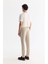 Erkek Bej Slim Fit Klasik Bel Yumuşak Tuşeli Chino Pantolon B003035 3