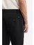 Erkek Siyah Slim Fit Klasik Bel Yumuşak Tuşeli Chino Pantolon B003035 5