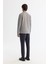 Erkek Gri Bisiklet Yaka Pamuklu Baskılı Elastan Sweatshirt A42y1240 4