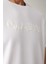 Erkek Beyaz Bisiklet Yaka Baskılı Soft Touch T-shirt A41y1030 5