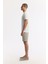 Erkek Ekru Regular Fit Bisiklet Yaka Jakar Dokulu T-shirt A51y1041 3