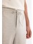 Erkek Gri Relaxed Fit Yanı Lastikli Balıksırtı Örme Bağcıklı Pantolon A42Y3016 4