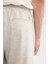 Erkek Gri Relaxed Fit Yanı Lastikli Balıksırtı Örme Bağcıklı Pantolon A42Y3016 5