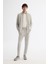 Erkek Gri Relaxed Fit Yanı Lastikli Balıksırtı Örme Bağcıklı Pantolon A42Y3016 6