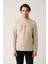 Erkek Taş Bisiklet Yaka İnterlok Baskılı Sweatshirt A41Y1246 3