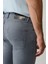 Erkek Gri Eskitme Yıkamalı Esnek Jean Pantolon A41Y3512 7