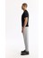 Erkek Siyah Regular Fit Bisiklet Yaka Önü Jakar Detaylı Rayon Triko T-shirt A51Y5004 3