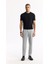 Erkek Siyah Regular Fit Bisiklet Yaka Önü Jakar Detaylı Rayon Triko T-shirt A51Y5004 7