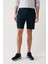 Erkek Lacivert Esnek Patara Chino Kanvas Şort B003730 2