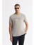 Erkek Gri Bisiklet Yaka Baskılı Bi Stretch İnterlok T-Shirt A51Y1044 1