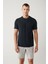 Erkek Antrasit Bisiklet Yaka Baskılı Soft Touch T-Shirt A41Y1032 1