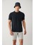 Erkek Antrasit Bisiklet Yaka Baskılı Soft Touch T-Shirt A41Y1032 3