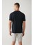 Erkek Antrasit Bisiklet Yaka Baskılı Soft Touch T-Shirt A41Y1032 4