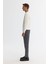 Erkek Petrol Mavi Relaxed Fit Klasik Bel Kalın Fitilli Kadife Chino Pantolon A42y3017 3