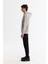 Erkek Gri Kapüşonlu Pamuklu Baskılı Elastan Sweatshirt A42Y1324 3