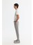 Erkek Gri Soft Touch Beli Lastikli Baskılı Elastan Eşofman Altı A42y3417 2