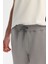 Erkek Gri Soft Touch Beli Lastikli Baskılı Elastan Eşofman Altı A42y3417 5