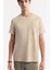 Erkek Vizon Baskılı Bisiklet Yaka İnterlok T-Shirt A41Y1175 2