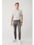 Erkek Gri Eskitme Yıkamalı Esnek Jean Pantolon A41Y3514 1