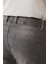 Erkek Gri Eskitme Yıkamalı Esnek Jean Pantolon A41Y3514 7