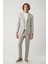 Erkek Gri Relaxed Fit Yandan Cepli Keten Karışımlı Lightweight Takım Elbise Pantolonu A41y3229 1