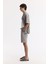 Erkek Nardo Gri Beli Lastikli Bağcıklı Soft Touch Relaxed Fit Şort A51Y3703 2