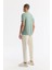 Erkek Nil Yeşili Regular Fit Bisiklet Yaka Puff Print T-Shirt A51Y1004 4
