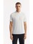 Erkek Beyaz Kırılmaz Polo Yaka Magnet Düğme Teknik Kumaş T-Shirt A51Y1155 5