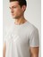 Erkek Açık Gri Bisiklet Yaka Baskılı Soft Touch T-Shirt A41Y1131 2