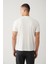 Erkek Beyaz Bisiklet Yaka Baskılı Soft Touch T-shirt A41y1032 4