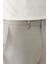 Erkek Gri Relaxed Fit Yandan Cepli Keten Karışımlı Lightweight Takım Elbise Pantolonu A41y3229 6