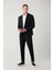 Erkek Siyah Slim Fit Yandan Cepli Su Itici Bi Stretch Kumaş Lightweight Takım Elbise Pantolonu A41y3 1
