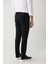 Erkek Siyah Slim Fit Yandan Cepli Su Itici Bi Stretch Kumaş Lightweight Takım Elbise Pantolonu A41y3 5